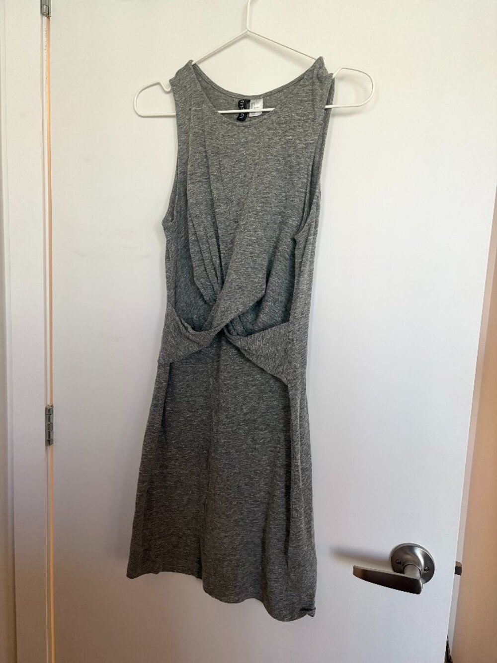 Sleeveless Twist Front Dress